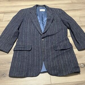 Magee Donegal Tweed Jacket Men 38 Brown Herringbone Wool Sport Coat Ireland VTG